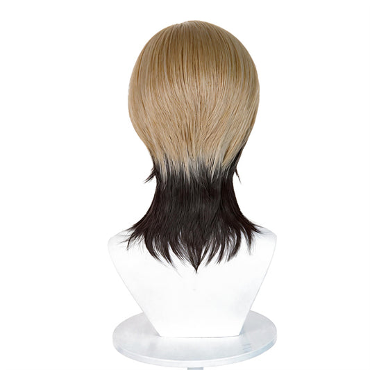 Zanka Nijiku Anime Cosplay Wig 42cm Short Mixed Color