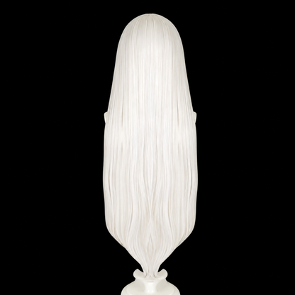 95cm Long Silver White  Re: Life in a Different World from Zero Emilia Heat Resistant Hair Cosplay Costume Wig